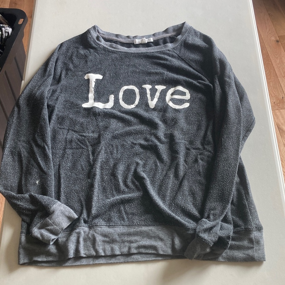 Grayson Threads Heather Charcoal Gray Pullover